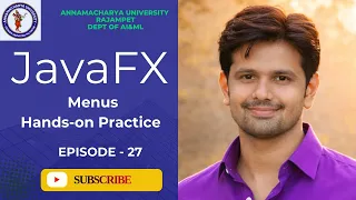 JavaFX Controls Hands-on Practice on MenuBar Menu MenuItem ContextMenu