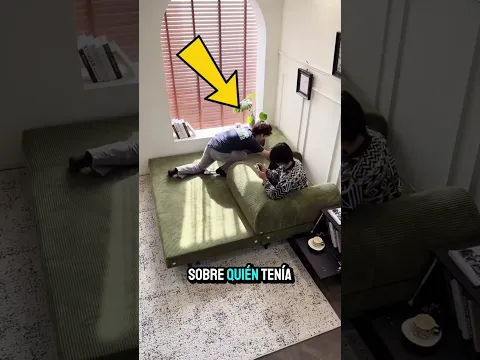 ¿Espera… ¡Este sofá se convierte en una cama completa?! 🤯