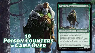 fynn the fangbearer edh deck tech deathtouch u0026 poison counters win fast magic the gathering