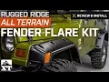 Jeep Wrangler 1997-2006 TJ Rugged Ridge 6 All Terrain Fender Flare Kit Review Install