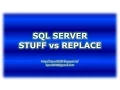 STUFF REPLACE in SQL server
