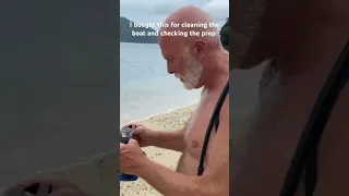 Breaking the rules: I have no license to dive.