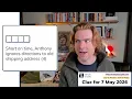 Minute Cryptic Clue 681 Short on time Anthony ignores directions to old shipping address 4