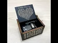 Can t Help Falling in Love Hand Cranked Wooden Music Box