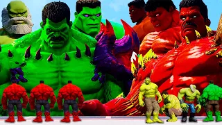 World War Hulk | Which Team Is Stronger? Red Hulk Army vs Green Hulk Army