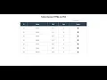 Table Design Using only HTML CSS