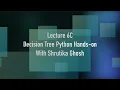 English aiClub ai Lecture 6C Decision Tree Python Hands-on With Shrutika Ghosh