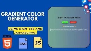 JavaScript Project Random Color Generator using HTML CSS and JS JavaScript Tutorial
