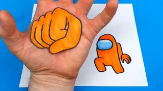 10 CRAZY Among Us Paper Crafts You Can Actually Make! 🔥
