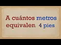 4 FEET to METERS - How many meters are equal to four ft