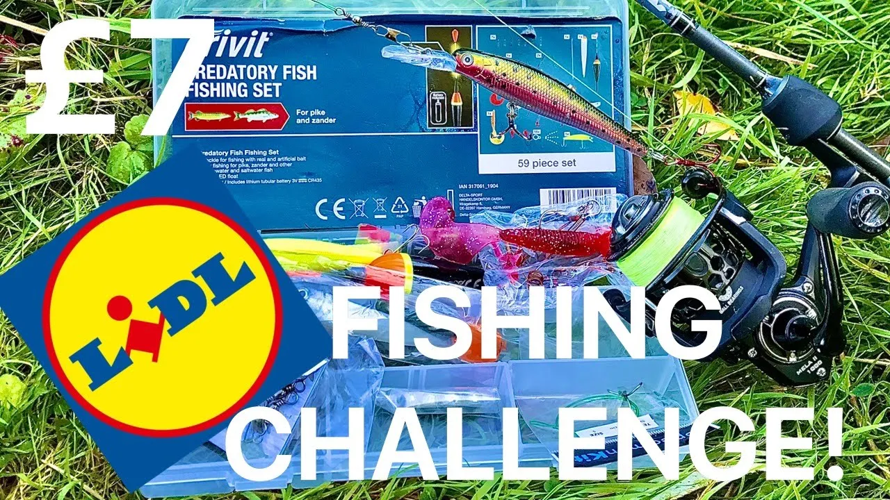 BUDGET £7 Lidl Predator set Pike fishing challenge!