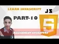 10 - Assignment Operators in JS JavaScript tutorials for beginners in Yazdan Haider