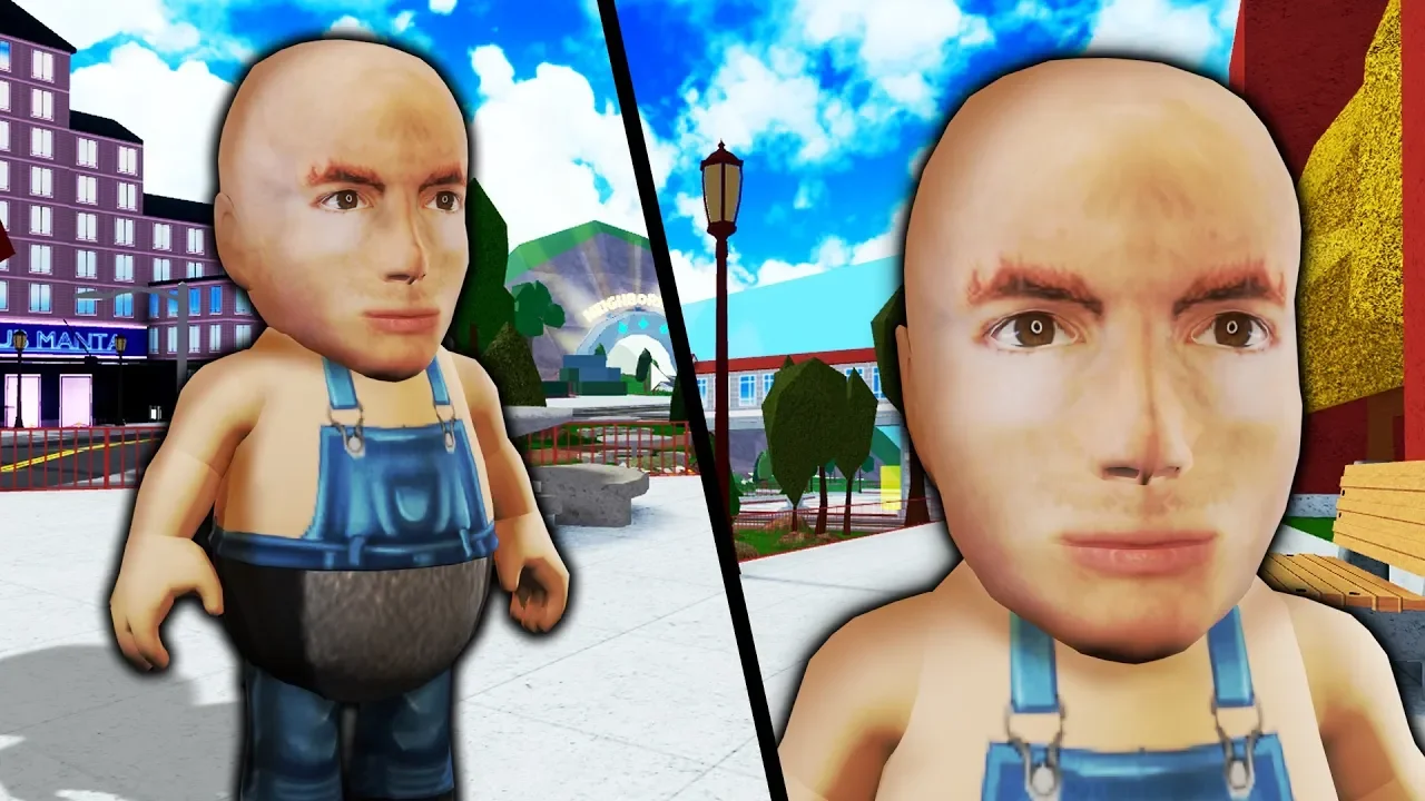 I made my real life face in ROBLOX