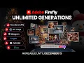 UNLIMITED Generations Available on Adobe Firefly (No Credits Needed!)