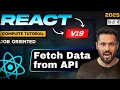 React 19 Tutorial in Hindi Fetch and Display Data from API with Get Method