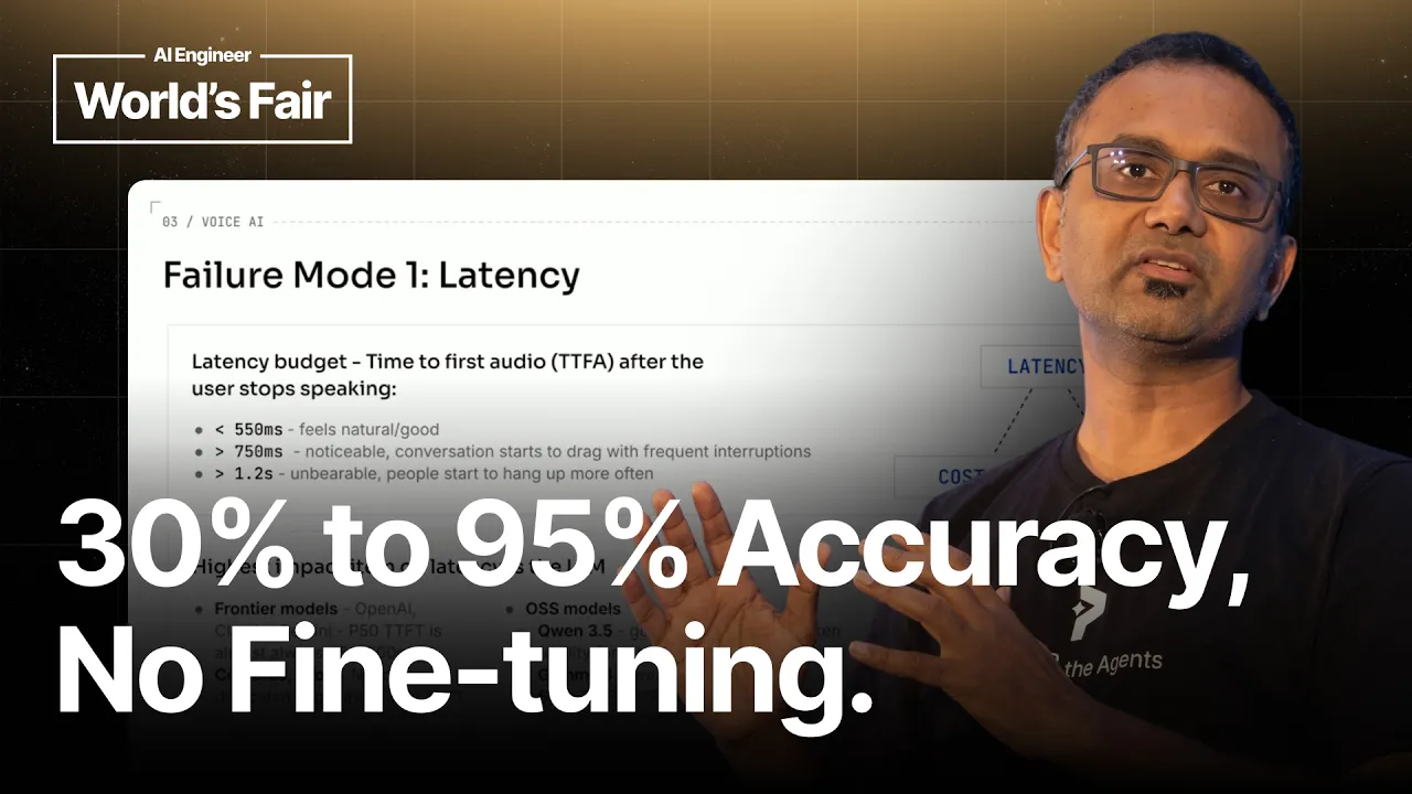 5 Voice Agent Failure Modes You'll Hit in Week One — Venky B, Plivo: video thumbnail