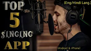 top 5 singing app in 2026 with background music and lyrics best signing app singing app smule