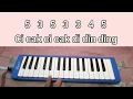 Download Lagu Cicak - Cicak Di Dinding Pianika || #NotAngka