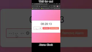 Build a Beautiful Alarm Clock with HTML CSS JavaScript Coding Tutorial