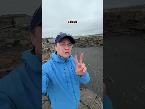 Standing on the edge of a tectonic plate