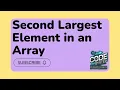 How to Find the Second Largest Element in an Array Using Java 8 Stream API