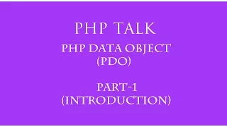 PDO Php Data Object in hindi part - 1