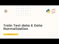 Machine Learning Practicals Ex 3 Datasets - Training Data Test data Data Normalization