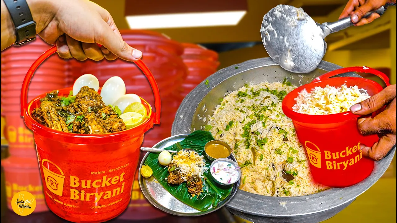 Vizag Famous Andhra Style Bucket Chicken Dum Biryani Bulk Making Rs. 199/- Only l Vizag Food Tour
