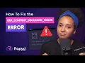 Want to Fix ERR - CONTENT