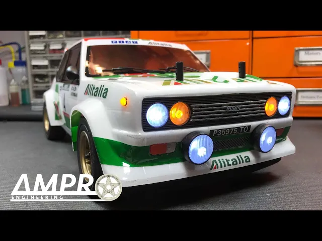 Rally Legends Fiat 131 Grill and Aux Light Set video thumbnail