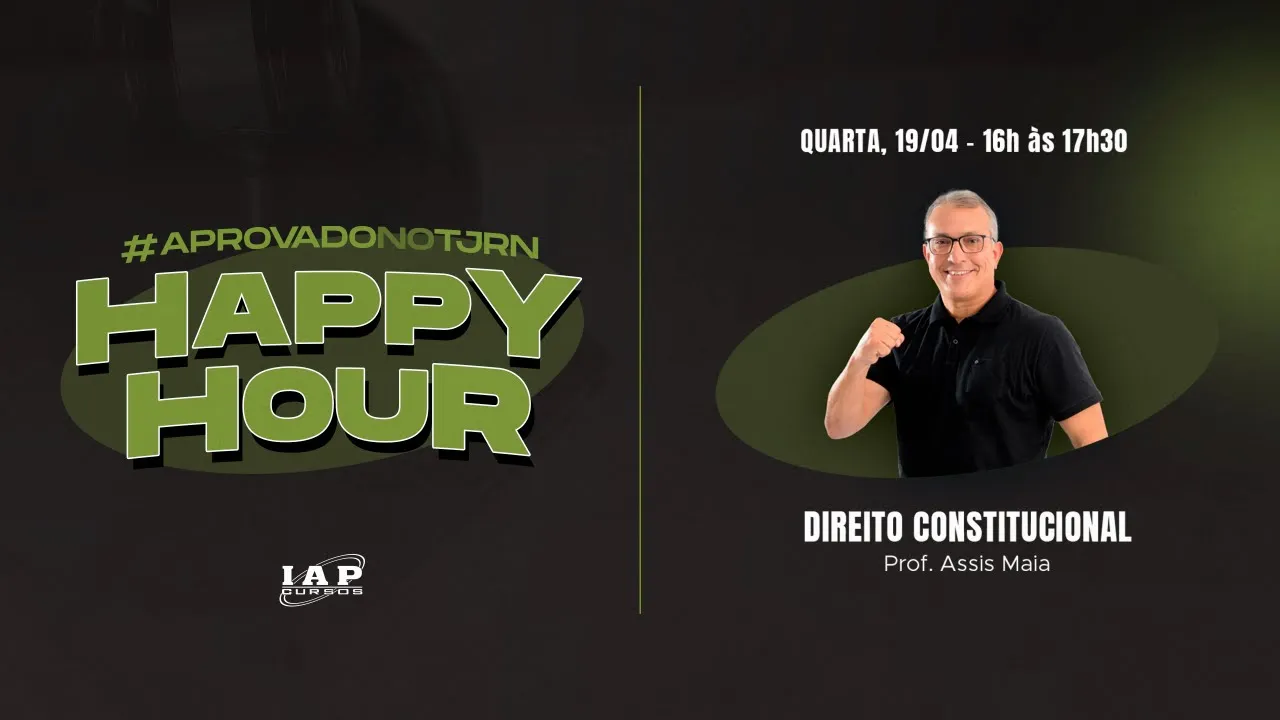 LIVE: HAPPY HOUR - DIREITO CONSTITUCIONAL.