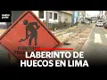 Huecos en pistas causan accidentes y daños en calles de Lima | Cuarto Poder | Perú
