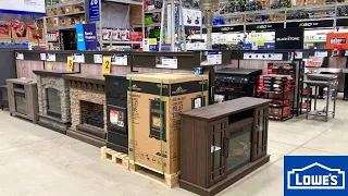 LOWE S SHOP WITH ME ELECTRIC FIREPLACES FIRE TABLES BARBECUE GRILLS SHOPPING STORE WALK THROUGH