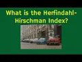 Herfindahl-Hirschman Index HHI Explained in 3 minutes