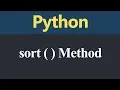 sort Method in Python Hindi