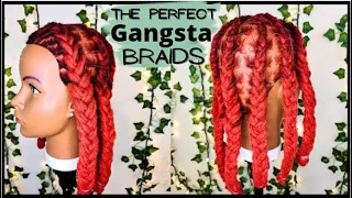 How to do the PERFECT GANGSTA BRAIDS On Locs Dreadlock Hairstyles for Men and Boys