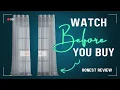 Honest review of RYB HOME Light Filtering Curtains