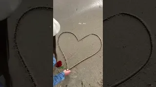 Letter M On Sand حرف م على الرمل 