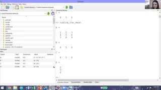 The mean Function in Matlab and Octave