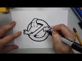 How to draw the Ghostbusters logo