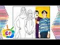 The Addams family multicolor Wednesday Addams coloring page Egzod Maestro Chives - Royalty NCS