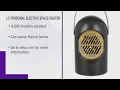 LC recalls more than 4 000 of its personal electric space heaters
