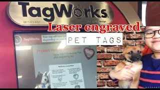 MAKING DOG TAG AT PETSMART HOWARD S GET A DOG ID TAG