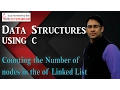 Data Structures using C 62 Counting the Number of nodes in the linked list