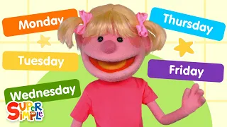 Days Of The Week Featuring The Super Simple Puppets Kids Songs Super Simple Songs 