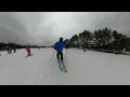 First time skiing at Liberty Mountain Resort PA Near DC February 2025 GoPro 360 View