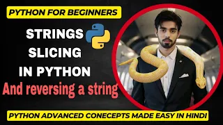 Strings slicing in python - how to slice a string reverse a string