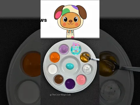 Gabby's Dollhouse Friend's Color Mix! 🌸🎨 Vote for your favorite! 👇🏻 #gabbysdollhouse #colormixing