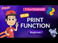 Python print Function for Beginners Your First Python Code Ep 04