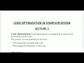 5CS4-02 L1 CD Code optimization U5 by Avnesh Kr Joshi